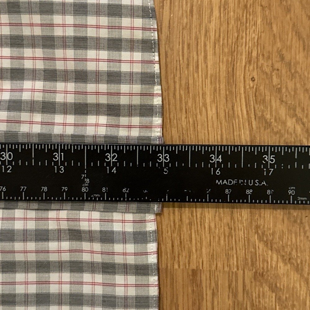 Brooks Brothers 346 Shirt Men's 16.5 - 6/7 Slim Fit Non-Iron Multicolor Plaid - Picture 4 of 7